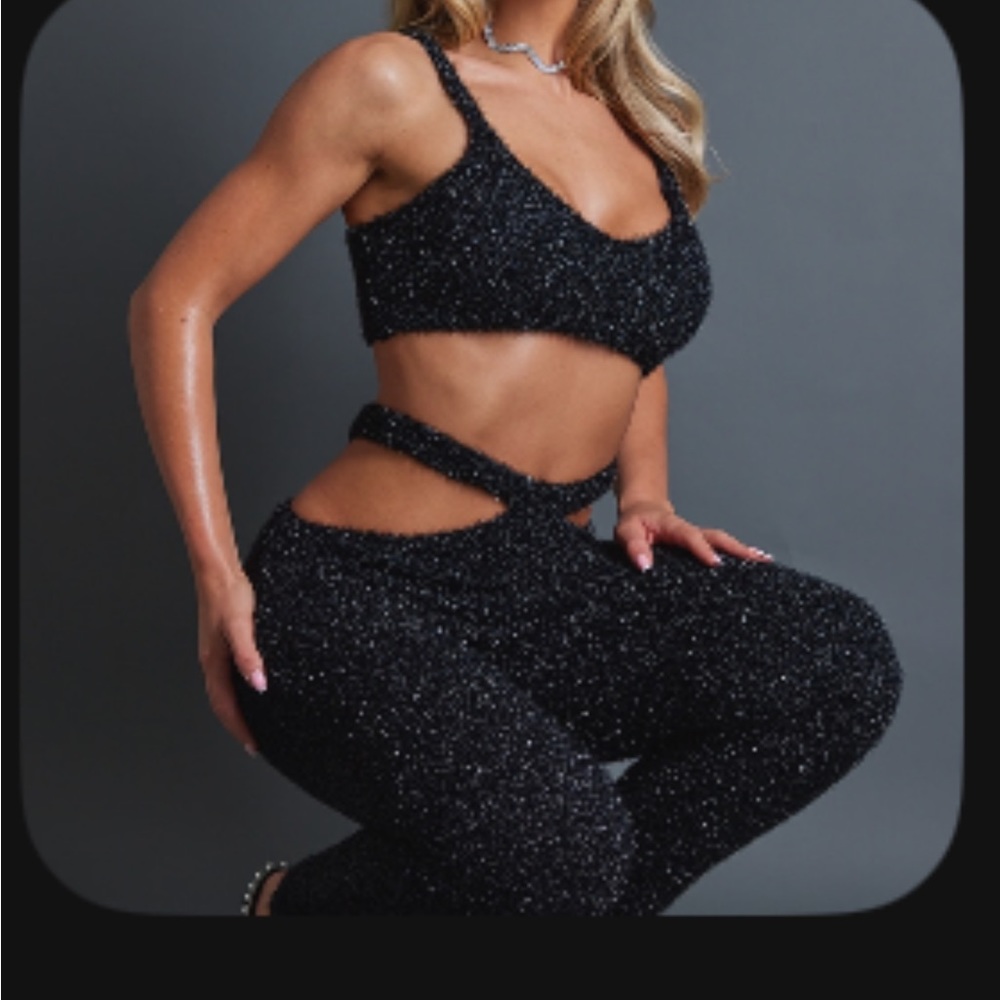 Black 2 piece pant set